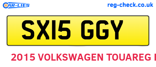SX15GGY are the vehicle registration plates.