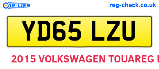 YD65LZU are the vehicle registration plates.