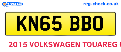 KN65BBO are the vehicle registration plates.