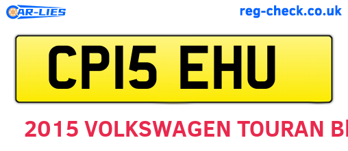 CP15EHU are the vehicle registration plates.