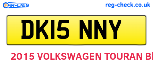 DK15NNY are the vehicle registration plates.