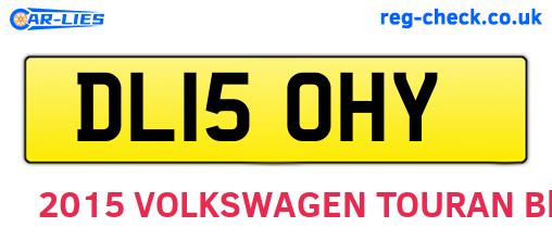 DL15OHY are the vehicle registration plates.