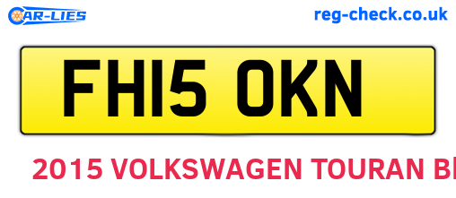 FH15OKN are the vehicle registration plates.
