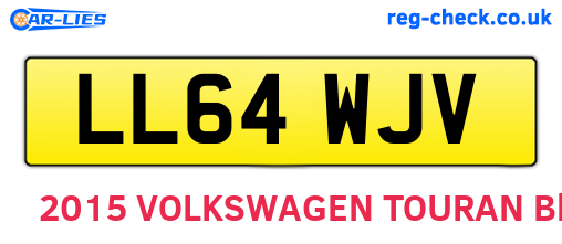 LL64WJV are the vehicle registration plates.
