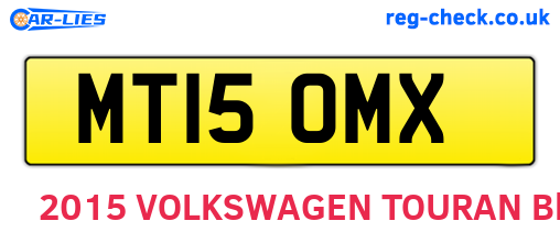 MT15OMX are the vehicle registration plates.