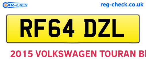 RF64DZL are the vehicle registration plates.