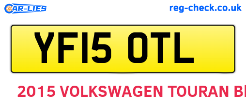 YF15OTL are the vehicle registration plates.