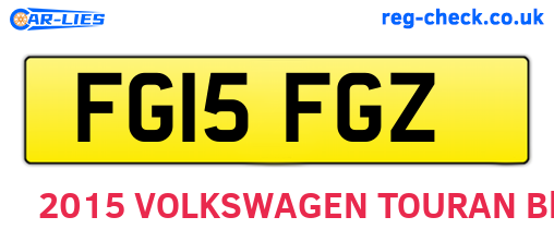 FG15FGZ are the vehicle registration plates.