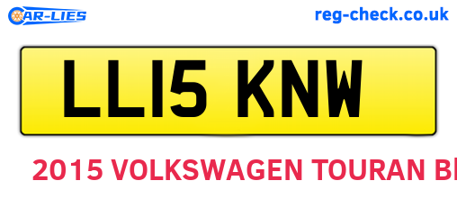 LL15KNW are the vehicle registration plates.