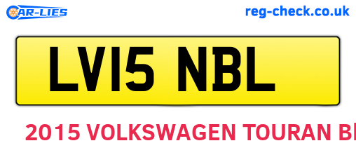 LV15NBL are the vehicle registration plates.