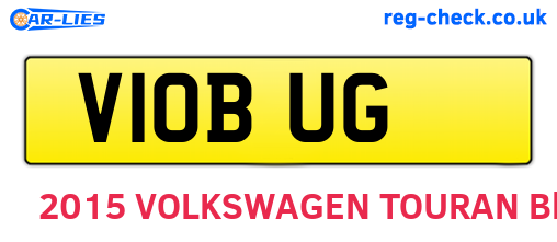 V10BUG are the vehicle registration plates.