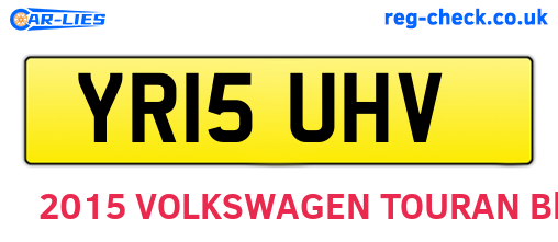YR15UHV are the vehicle registration plates.
