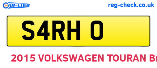 S4RHO are the vehicle registration plates.
