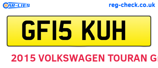 GF15KUH are the vehicle registration plates.