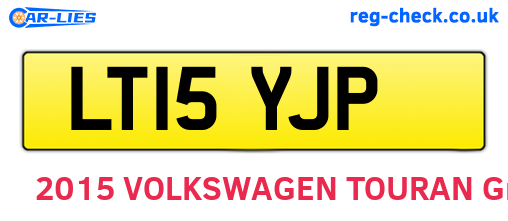 LT15YJP are the vehicle registration plates.