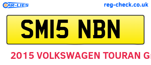 SM15NBN are the vehicle registration plates.