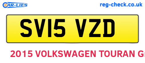 SV15VZD are the vehicle registration plates.