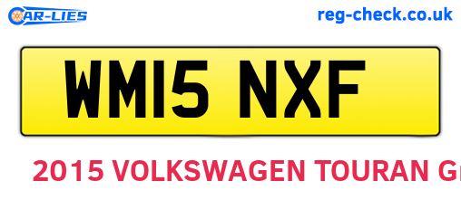 WM15NXF are the vehicle registration plates.
