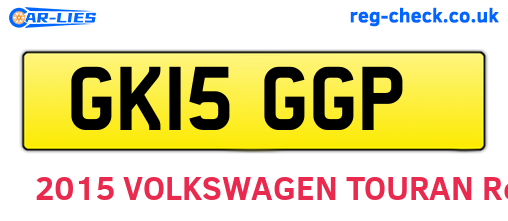 GK15GGP are the vehicle registration plates.