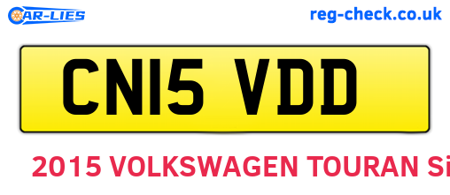 CN15VDD are the vehicle registration plates.