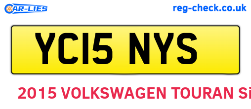 YC15NYS are the vehicle registration plates.