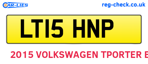 LT15HNP are the vehicle registration plates.