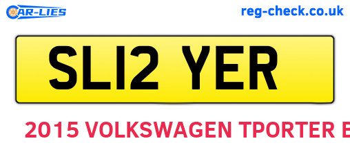 SL12YER are the vehicle registration plates.