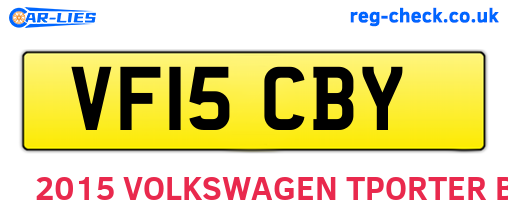 VF15CBY are the vehicle registration plates.