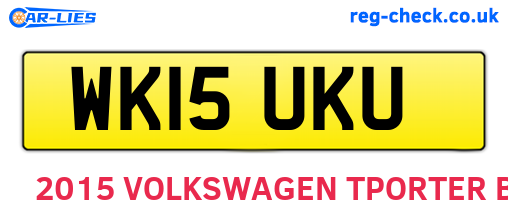 WK15UKU are the vehicle registration plates.