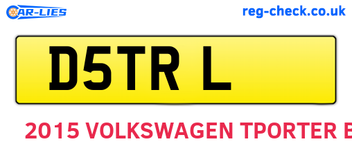 D5TRL are the vehicle registration plates.