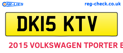 DK15KTV are the vehicle registration plates.