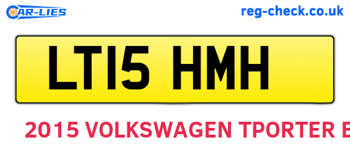 LT15HMH are the vehicle registration plates.