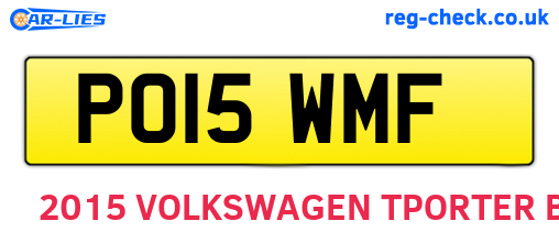 PO15WMF are the vehicle registration plates.