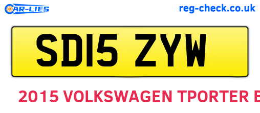 SD15ZYW are the vehicle registration plates.