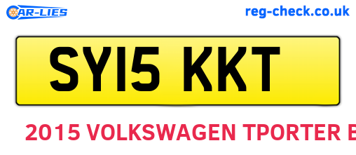 SY15KKT are the vehicle registration plates.