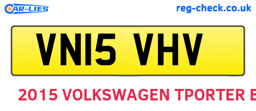 VN15VHV are the vehicle registration plates.