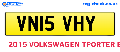 VN15VHY are the vehicle registration plates.