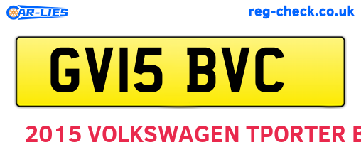 GV15BVC are the vehicle registration plates.
