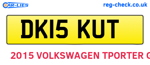 DK15KUT are the vehicle registration plates.