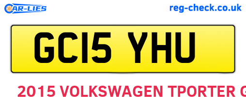 GC15YHU are the vehicle registration plates.