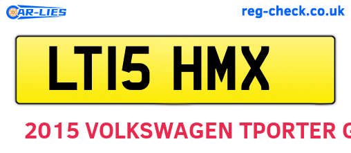 LT15HMX are the vehicle registration plates.