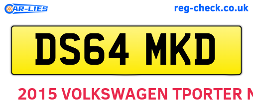 DS64MKD are the vehicle registration plates.