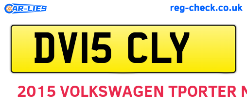 DV15CLY are the vehicle registration plates.
