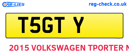 T5GTY are the vehicle registration plates.