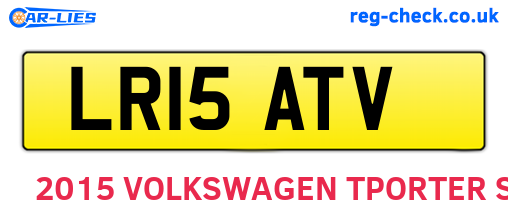 LR15ATV are the vehicle registration plates.