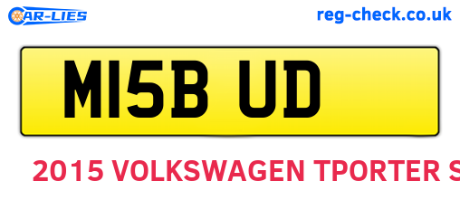 M15BUD are the vehicle registration plates.