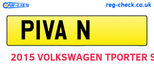 P1VAN are the vehicle registration plates.
