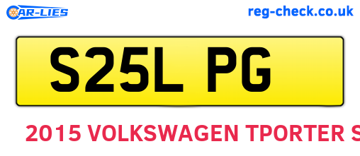 S25LPG are the vehicle registration plates.