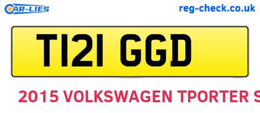 T121GGD are the vehicle registration plates.