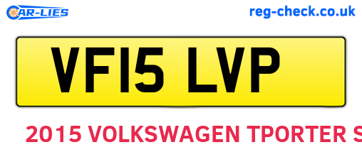VF15LVP are the vehicle registration plates.